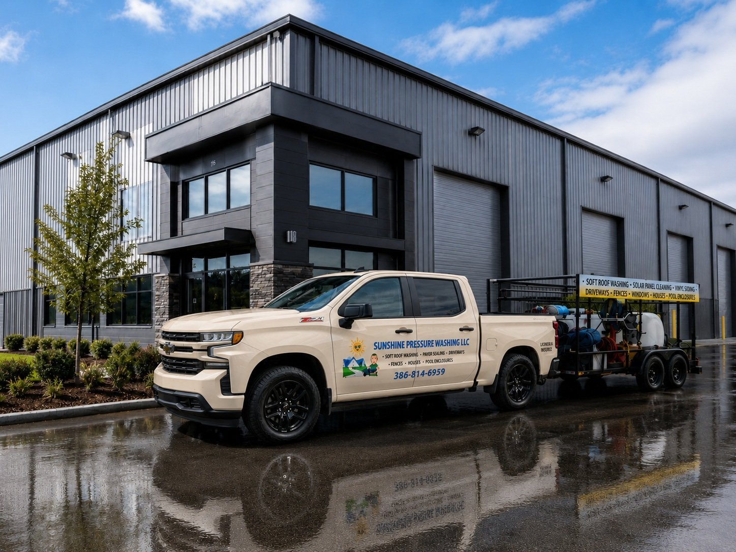 Commercial Cleaning service by Sunshine Pressure Washing